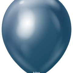 5in Kalisan Mirror Navy 100Ct - Joker Party Supply