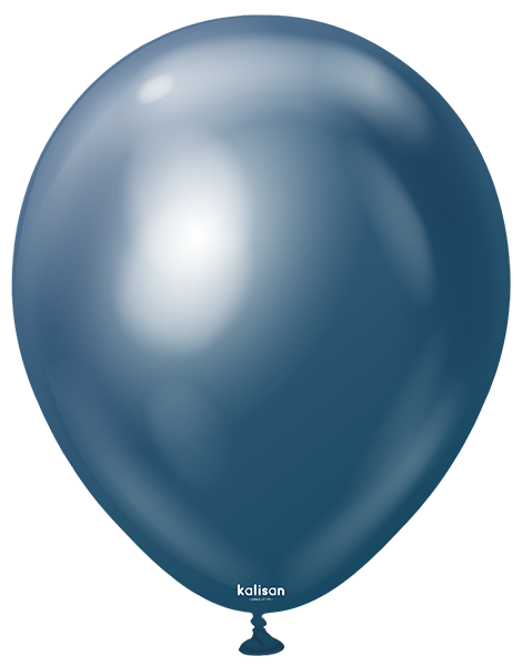 5in Kalisan Mirror Navy 100Ct - Joker Party Supply