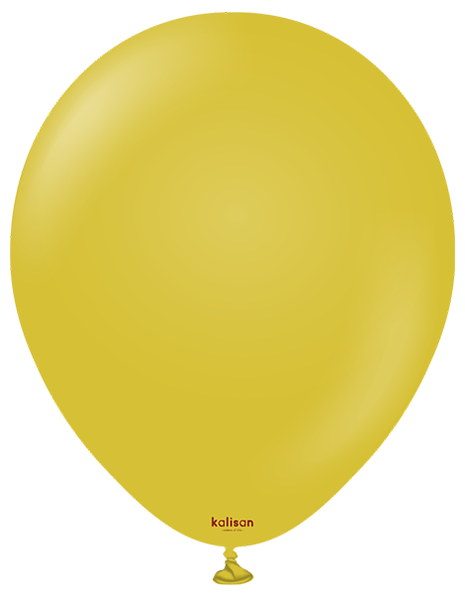 18in Kalisan Retro Mustard 25Ct - Joker Party Supply