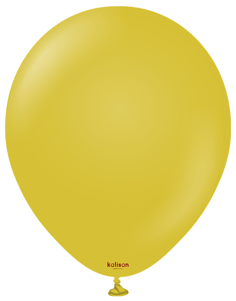 5in Kalisan Retro Mustard 100Ct - Joker Party Supply