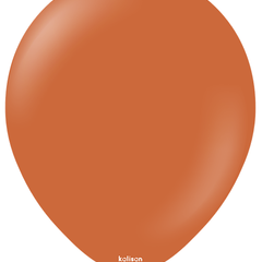 5in Kalisan Retro Rust Orange 100Ct - Joker Party Supply