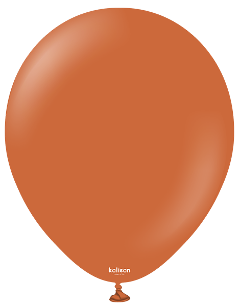 5in Kalisan Retro Rust Orange 100Ct - Joker Party Supply