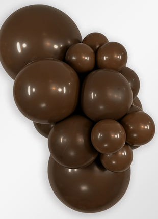 Sempertex Link-O-Loon Deluxe Chocolate de 12 pulgadas, 50 unidades