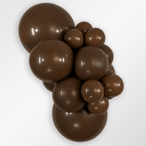 Sempertex Link-O-Loon Deluxe Chocolate de 6 pulgadas, 50 unidades