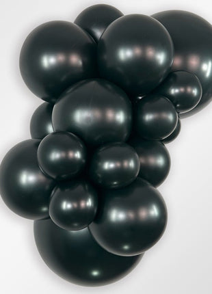 Sempertex de 18 pulgadas, color negro metalizado, 25 unidades