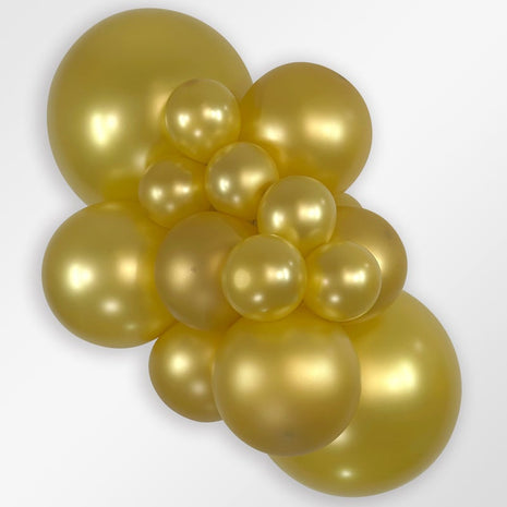 Sempertex Link-O-Loon de 6 pulgadas, dorado metálico, 50 ct