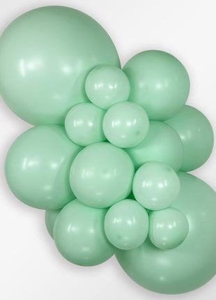 Sempertex Pastel Verde Mate de 5 pulgadas, 100 unidades