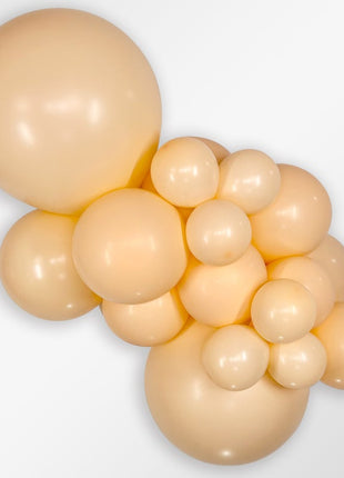 Sempertex Pastel Matte Malibu Peach - 5 pulgadas, 100 unidades