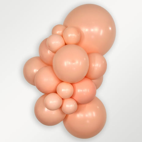 Sempertex Pastel Matte Melon, 5 pulgadas, 100 unidades