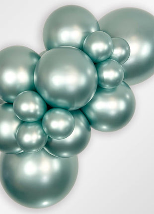 Sempertex Silk Cool Mint Green 18 pulgadas, 25 unidades