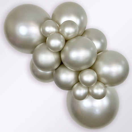Sempertex Silk Cream Pearl, 5 pulgadas, 100 unidades