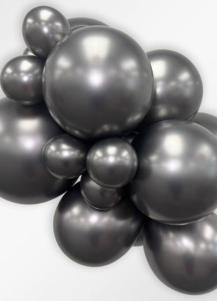 Sempertex Silk Midnight Gray de 5 pulgadas, 100 unidades
