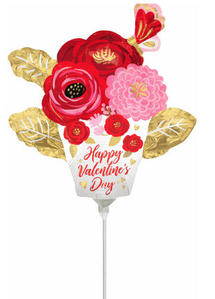 14in Anagarm HVD Satin Painted Flowers Balloon (Heat Seal Required)
