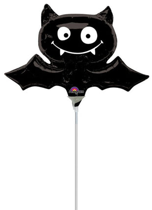 14in Anagram Black Bat Balloon (Heat Seal Required)