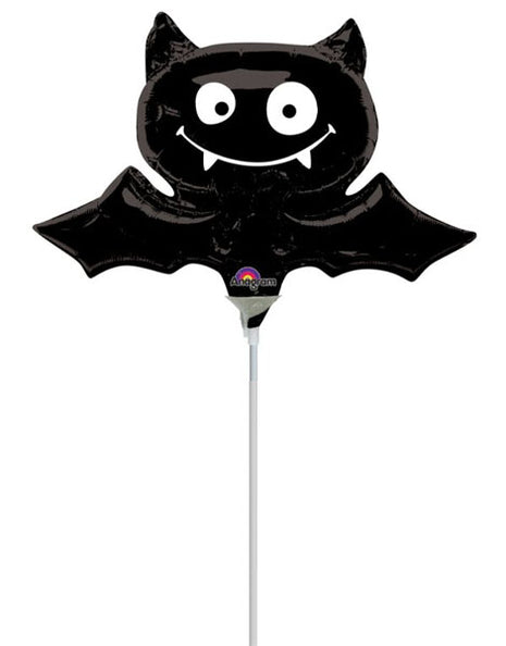 14in Anagram Black Bat Balloon (Heat Seal Required)