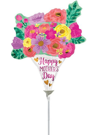 14in Anagram Happy Mother's Day Lovely Bouquet Balloon (Heat Seal Required)