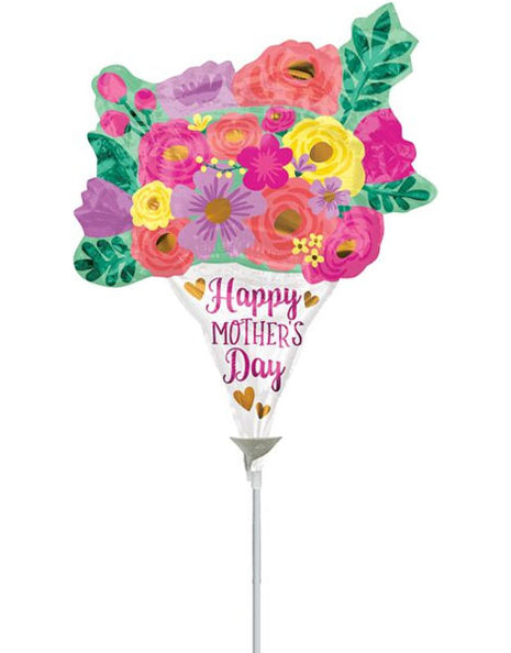 14in Anagram Happy Mother's Day Lovely Bouquet Balloon (Heat Seal Required)