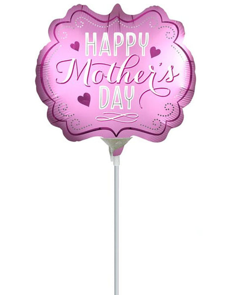 14in Anagram Happy Mother's Day Satin Marquee Balloon (Heat Seal Required)