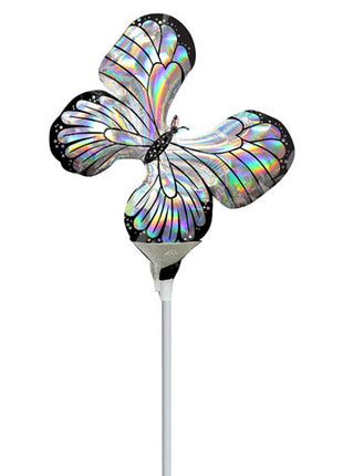 14in Anagram Iridescent Butterfly Balloon (Heat Seal Required)