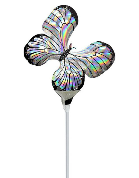 14in Anagram Iridescent Butterfly Balloon (Heat Seal Required)