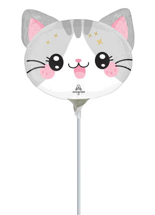 14in Anagram Kawaii kitty Balloon (Heat Seal Required)