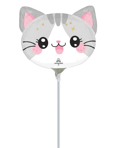14in Anagram Kawaii kitty Balloon (Heat Seal Required)