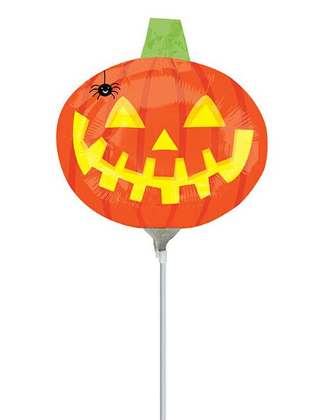 14in Anagram Pumpkin with Spider Balloon (Heat Seal Required)