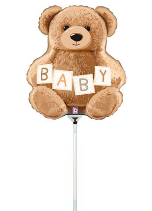 14in Betallic Baby Teddy Bear Balloon (Heat Seal Required)