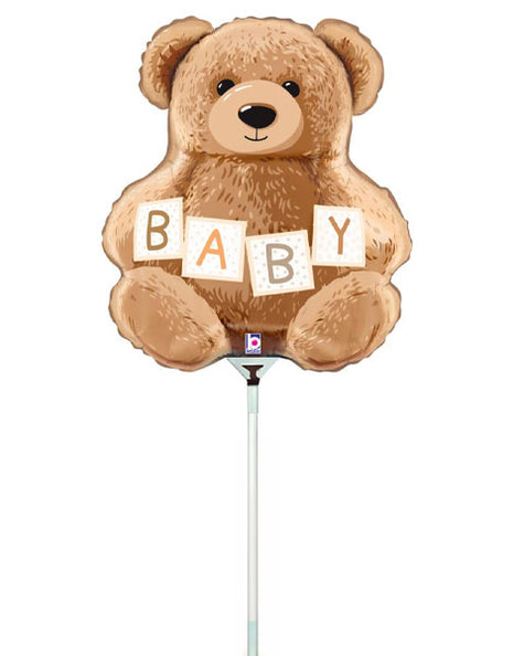 14in Betallic Baby Teddy Bear Balloon (Heat Seal Required)