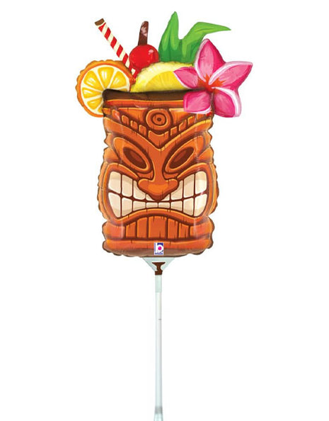 14in Betallic Mini Tiki Drink Balloon (Heat Seal Required)