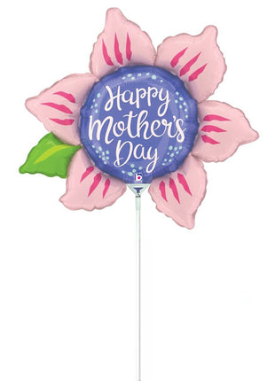 14in Betallic Mother's Day Flower Balloon (Heat Seal Required)