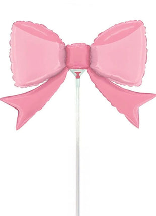 14in Betallic Pretty Pink Bow Balloon (Heat Seal Required)