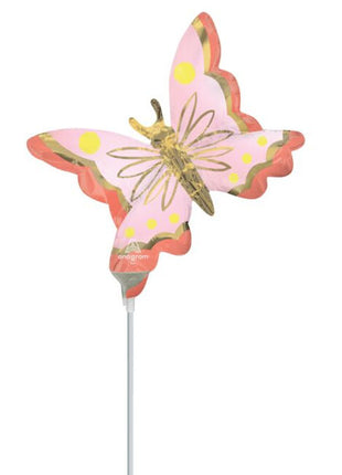14in Anagram Soulful Blossoms Butterfly Balloon (Heat Seal Required)