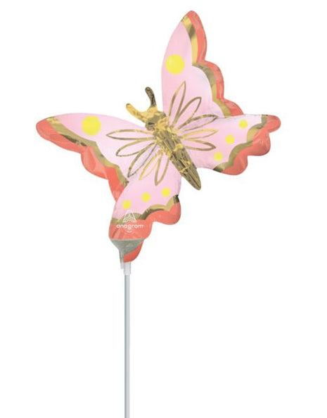 14in Anagram Soulful Blossoms Butterfly Balloon (Heat Seal Required)