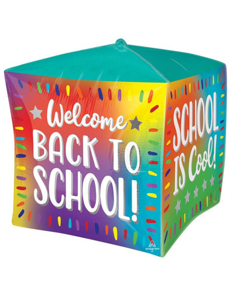 15in Anagram Ombre Back To School Cubes Balloon