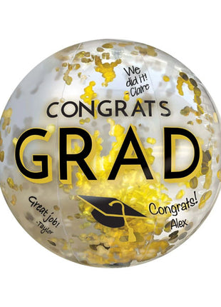 16in Amscan Graduation Inflatable Ball with Confetti