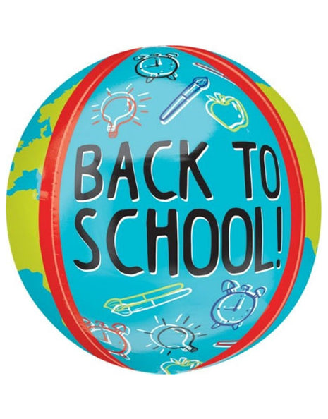 16in Anagram Back To School Globe Orbz Balloon