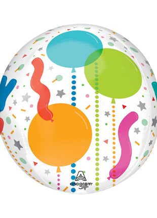 16in Anagram Happy Balloon Bash Birthday Orbz Balloon