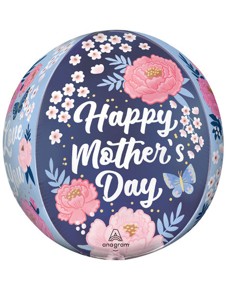 16in Anagram Happy Mother's Day Peony Garden Orbz Balloon