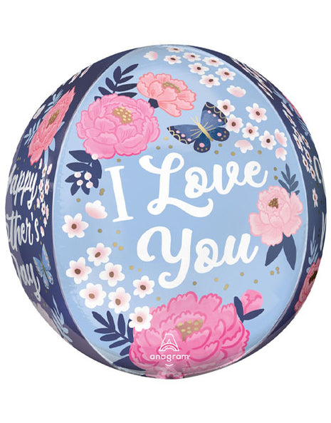 16in Anagram Happy Mother's Day Peony Garden Orbz Balloon