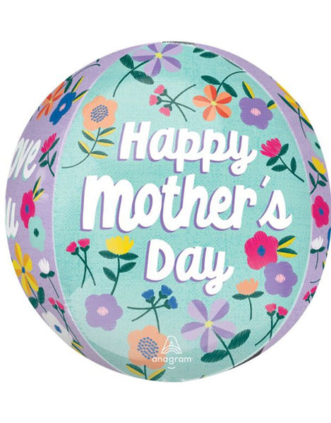 16in Anagram Happy Mother's Day Threaded Love Orbz Balloon