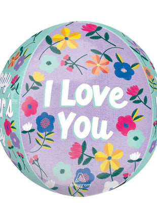 16in Anagram Happy Mother's Day Threaded Love Orbz Balloon