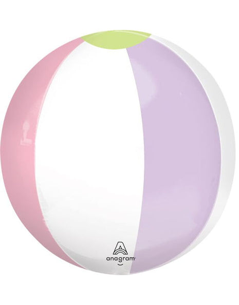 16in Anagram Pastel Beach Club Orbz Balloon