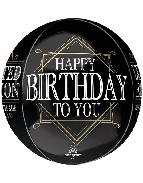 16in Anagram Prime of Life Birthday Orbz Balloon