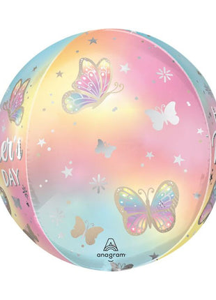 16in Anagram Satin Happy Mother's Day Fluttering Dreams Orbz Balloon