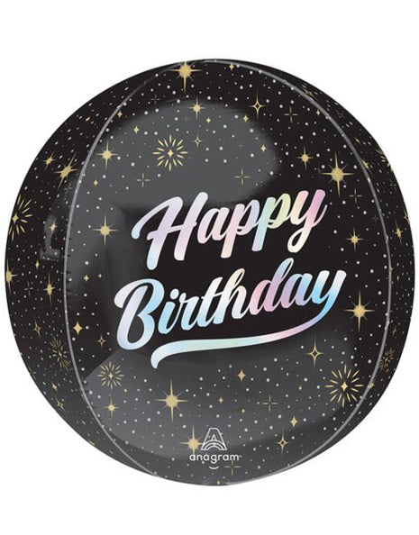 16in Anagram Sparkling Birthday Orbz Balloon
