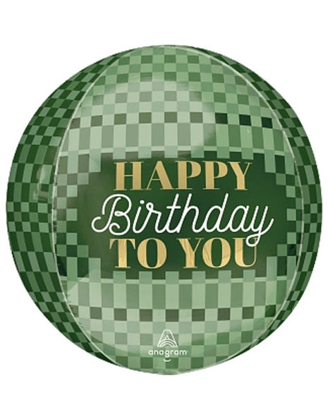 16in Anagram Stylish Sage Birthday Orbz Balloon