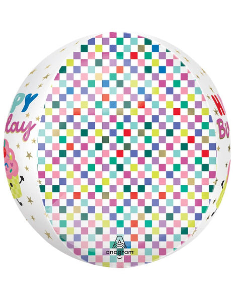 16in Anagram Vibrant Cupcakes Birthday Orbz Balloon