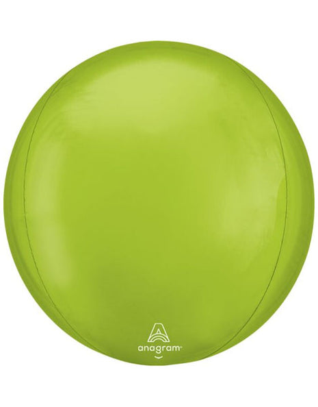 16in Anagram Vibrant Green Orbz Balloon