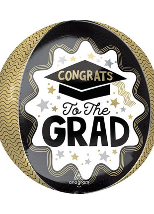 16in Anagram Wave of Success Congrats To The Grad Orbz Balloon